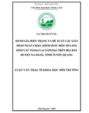 Luận văn Thạc sĩ Khoa học môi trường: Đánh giá hiện trạng và đề xuất các giải pháp ngăn chặn, kiểm soát một số loài sinh vật ngoại lai xâm hại trên địa bàn huyện Na Hang, tỉnh Tuyên Quang