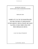 Luận văn Thạc sĩ Kinh tế: Nghiên cứu các yếu tố ảnh hưởng đến giá trị cảm nhận của khách hàng sử dụng dịch vụ trung tâm dữ liệu mạng tại Công ty Phát triển Công viên Phần mềm Quang Trung