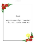 Bài Luận MARKETING CÔNG TY QUẢNG CÁO TRỰC TUYẾN ADMICRO.