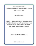 Luận văn Thạc sĩ Kinh tế: Phân tích lòng trung thành của khách hàng gửi tiền tiết kiệm tại NHTM cổ phần Đầu tư và Phát triển Việt Nam - Chi nhánh thành phố Hồ Chí Minh