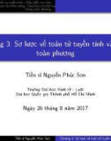 Bài giảng Toán cao cấp: Chương 3 - TS. Nguyễn Phúc Sơn