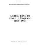 Ebook Lịch sử Đảng bộ tỉnh Tuyên Quang (1940-1975)