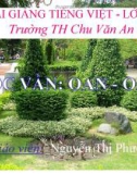 Bài giảng Tiếng Việt 1 bài 93: Học vần OAN - OĂN