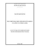 Luận văn Thạc sĩ Tài chính ngân hàng: Phát triển hoạt động môi giới chứng khoán của Công ty cổ phần Alpha