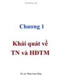 Chương 1 Khái quát về TN và HĐTM