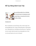 Để Tạo Hứng Khởi Làm Việc