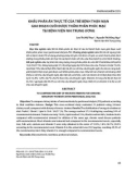 Khẩu phần ăn thực tế của trẻ bệnh thận mạn giai đoạn cuối được thẩm phân phúc mạc tại Bệnh viện Nhi Trung ương