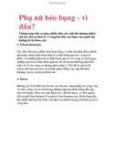 Phụ nữ béo bụng - vì đâu?