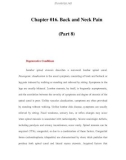 Chapter 016. Back and Neck Pain (Part 8)