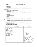 Tiết 44 : BA ĐƯỜNG CÔNÍC (t1)