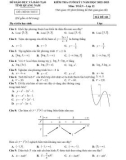 Đề kiểm tra học kì 1 môn Toán lớp 12 năm 2022-2023 - Sở GD&ĐT Quảng Nam (Mã đề 121)