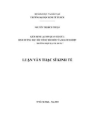 Luận văn Thạc sĩ Kinh tế: Kiểm định lại mối quan hệ giữa định hướng học hỏi với sự đổi mới của doanh nghiệp - Trường hợp tại TP. Hồ Chí Minh