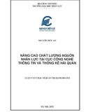 Luận văn Thạc sĩ Quản trị kinh doanh: Nâng cao chất lượng nguồn nhân lực tại Cục Công nghệ thông tin và Thống kê Hải quan