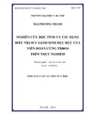 Tóm tắt luận án Tiến sĩ Y học: Nghiên cứu độc tính và tác dụng điều trị suy giảm sinh dục đực của viên hoàn cứng TD0014 trên thực nghiệm