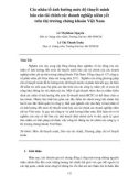 Các nhân tố ảnh hưởng mức độ thuyết minh báo cáo tài chính các doanh nghiệp niêm yết trên thị trường chứng khoán Việt Nam