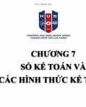 Bài giảng Nguyên lý kế toán: Chương 7 - Đoàn Quỳnh Phương