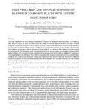 Free vibration and dynamic response of sandwich composite plates with auxetic honeycomb core