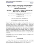 Study on solidified material from dredged sediment, fly ash, and blended portland cement using the response surface method