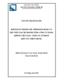 Tóm tắt luận văn Thạc sĩ Kế toán: Kiểm soát nội bộ chu trình bán hàng và thu tiền tại chi nhánh Tổng công ty Hàng không Việt Nam - Công ty cổ phần khu vực Miền Trung