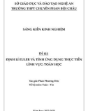 Sáng kiến kinh nghiệm THPT: Định lí Euler và tính dụng thực tiễn