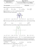 Đề thi KSCL môn Toán 12 năm 2019-2020 - Trường THPT Đoàn Thượng (Lần 1)