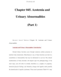 Chapter 045. Azotemia and Urinary Abnormalities (Part 1)