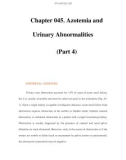 Chapter 045. Azotemia and Urinary Abnormalities (Part 4)