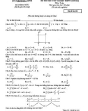 Đề thi thử tốt nghiệp THPT năm 2021 môn Toán có đáp án - Sở GD&ĐT Hòa Bình