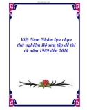 Bộ sưu tập đề thi từ năm 1989 đến 2010 môn Toán THPT