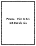 Panama – Điểm du lịch sinh thái hấp dẫn