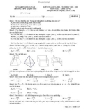 Đề thi giữa học kì 1 môn Toán lớp 12 năm 2020-2021 - Trường THPT Lê Quý Đôn