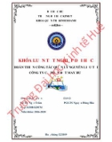 Khóa luận tốt nghiệp Quản trị kinh doanh: Hoàn thiện công tác quản lý nguyên liệu tại Công ty Dệt May Huế