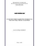 Luận văn thạc sĩ kinh tế: Vấn đề phát triển Marketing Internet tại Việt Nam - Thực trạng và giải pháp