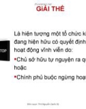 GiẢI THỂ