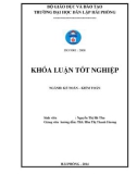 Khóa luận tốt nghiệp Kế toán - Kiểm toán: Hoàn thiện công tác lập và phân tích bảng cân đối kế toán tại Công ty Cổ phần Xây lắp Sao Việt