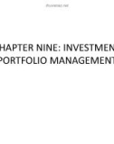 CHAPTER NINE: INVESTMENT PORTFOLIO MANAGEMENT