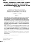 Kiến thức và thực hành về an toàn thực phẩm của người chế biến tại bếp ăn tập thể các trường mầm non trên địa bàn thành phố Hà Tĩnh năm 2022 và một số yếu tố liên quan