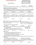 Đề thi học kì 1 môn Vật lý lớp 12 năm 2023-2024 - Trường THPT Kiến Văn, Đồng Tháp