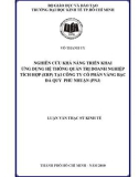 Luận văn Thạc sĩ Kinh tế: Nghiên cứu khả năng triển khai ứng dụng ERP tại PNJ