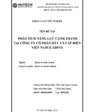 Khóa luận tốt nghiệp Quản trị kinh doanh: Phân tích năng lực cạnh tranh tại Công ty cổ phần dây và cáp điện Việt Nam (CADIVI)