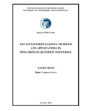 Luận án Tiến sĩ Khoa học máy tính: Advanced deep learning methods and applications in open domain question answering