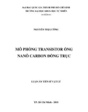 Luận văn Thạc sĩ Khoa học: Mô phỏng transistor ống nanô carbon đồng trục