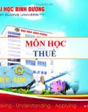 Bài giảng Thuế: Chương 5 - Trần Nguyễn Hương Mơ