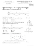 Đề thi giữa học kì 1 môn Toán lớp 12 năm 2022-2023 có đáp án - Trường THPT Phan Ngọc Hiển – Cà Mau