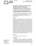 Digestibility of different plant-derived oils and their influence on fatty acid composition in the liver and muscle of juvenile common carp (Cyprinus carpio)