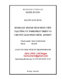 Luận văn Thạc sĩ Quản trị kinh doanh: Đánh giá thành tích nhân viên tại Công ty TNHH Phát triển và chuyển giao phần mềm DTSoft