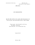 Luận án Tiến sĩ Vật lý: Hệ số đối xứng của giản đồ feynman và ứng dụng vào mô hình 3-3-1 tiết kiệm