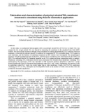 Fabrication and characterization of polyvinyl alcohol/TiO2 membrane immersed in simulated body fluid for biomedical application