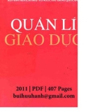 Những điều cần biết về quản lý giáo dục: Phần 1