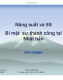 Năng suất và 5s bí mật sự thành công tại Nhật Bản